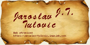 Jaroslav Tulović vizit kartica